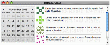 CalendarClassWidget